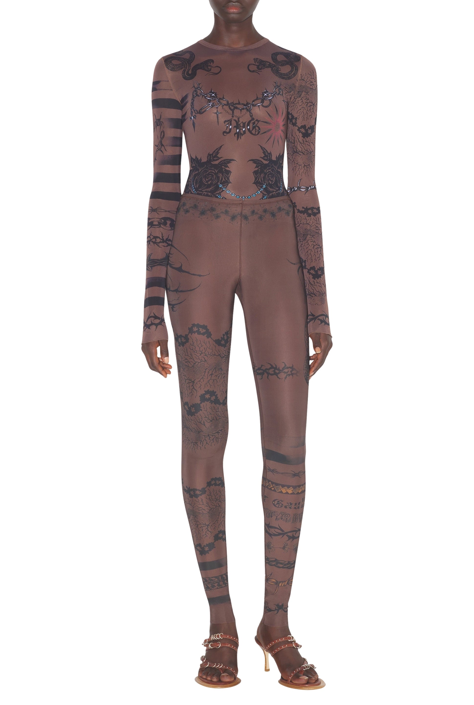 Legging JPG x Knwls imprimé - Ebene & Grey & Black