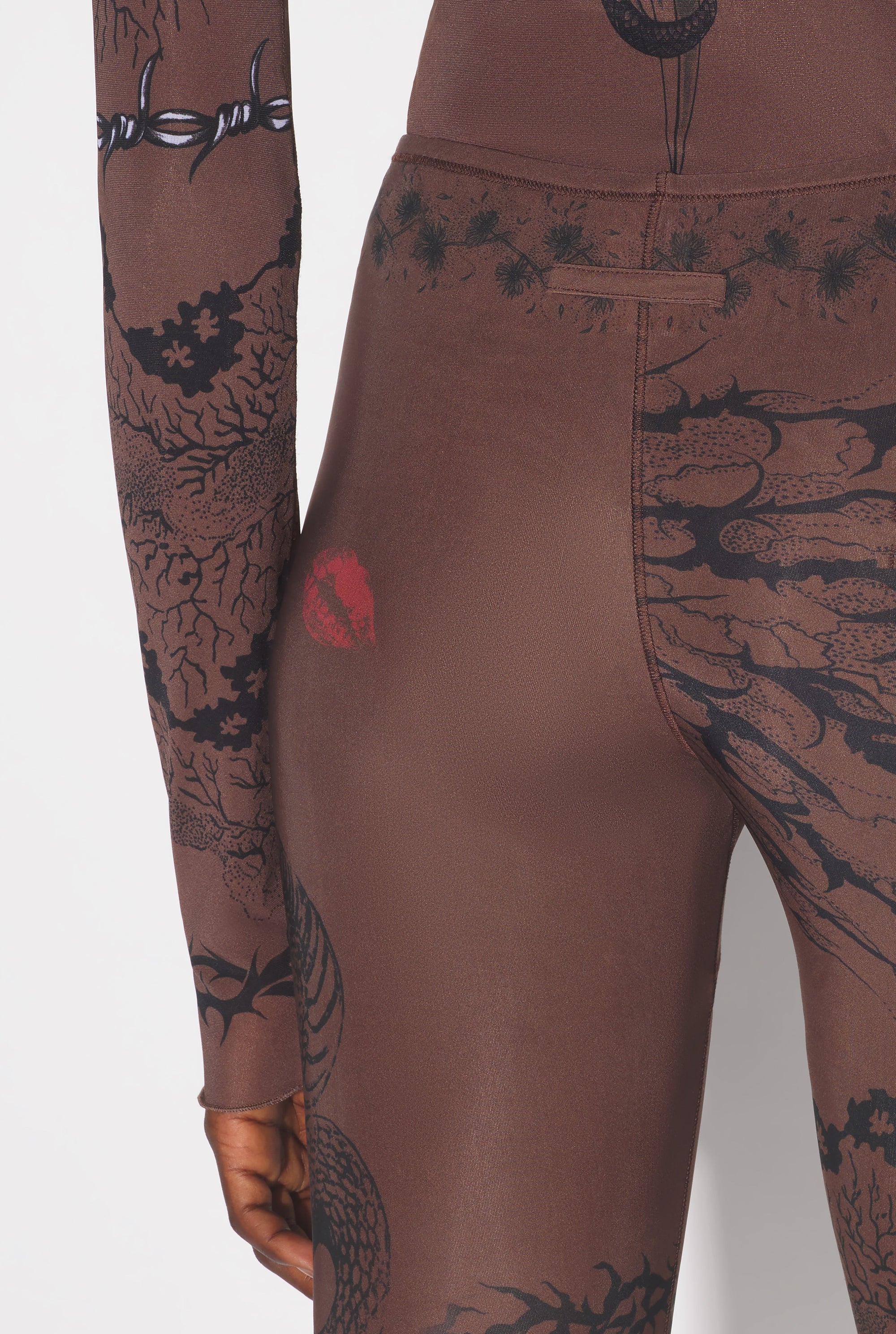 Legging JPG x Knwls imprimé - Ebene & Grey & Black