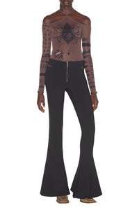 Pantalon JPG x Knwls en laine - Black
