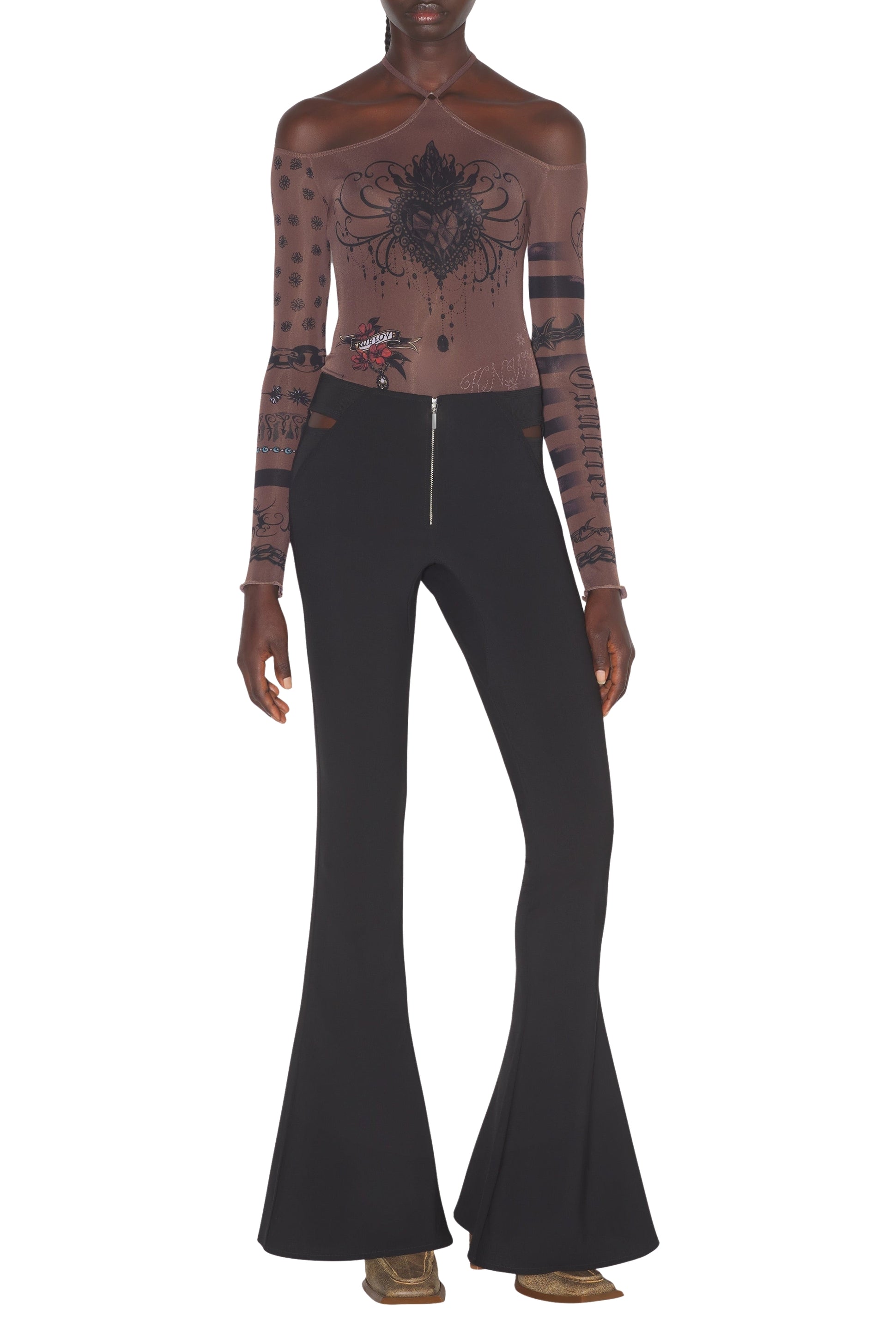 Pantalon JPG x Knwls en laine - Black