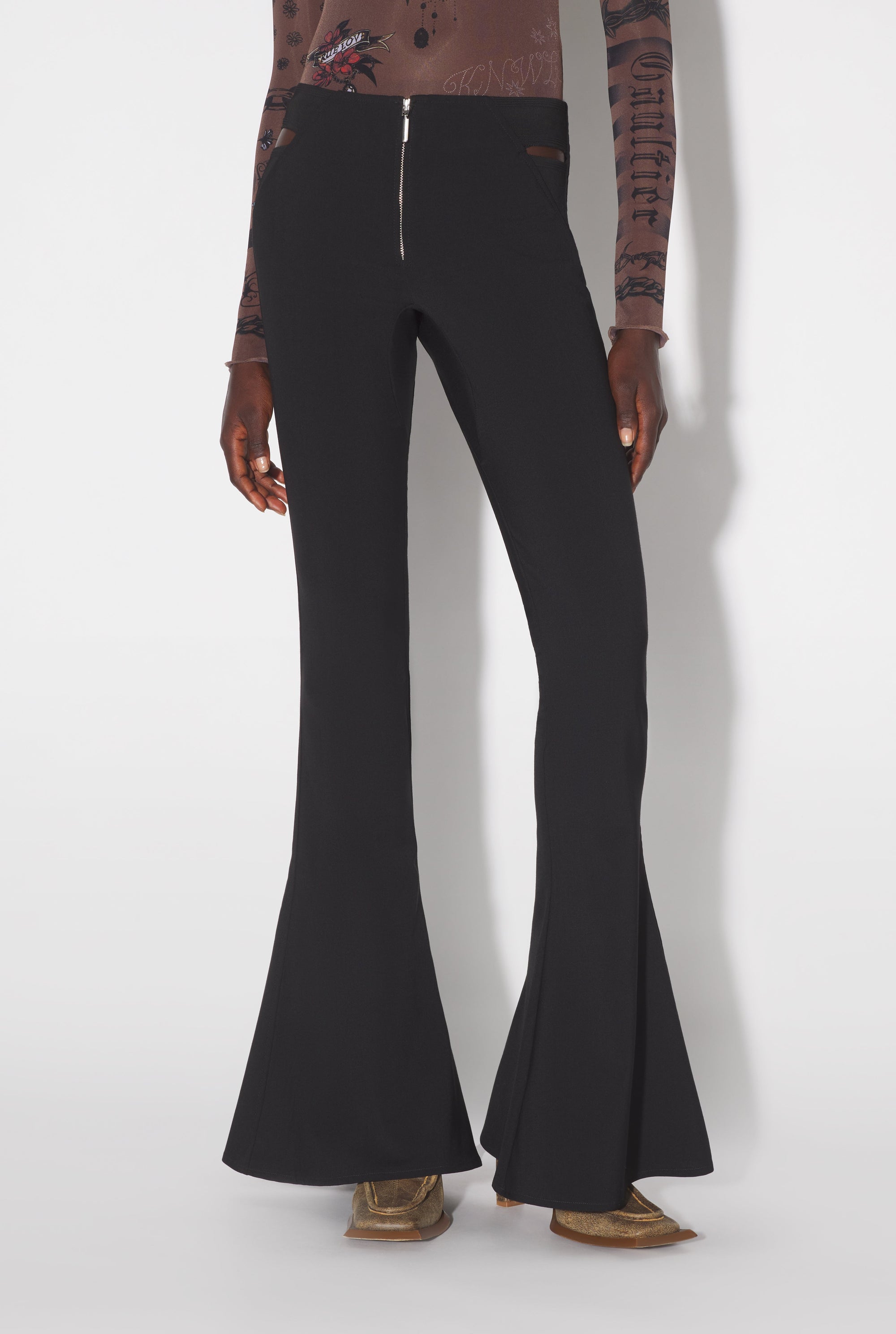 Pantalon JPG x Knwls en laine - Black