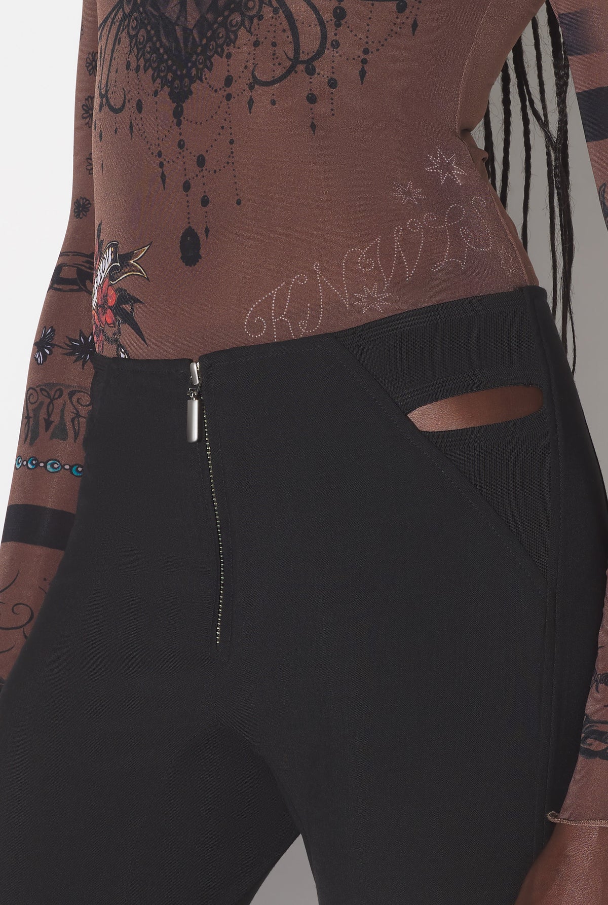 Pantalon JPG x Knwls en laine - Black