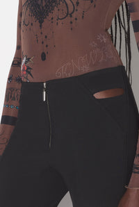 Pantalon JPG x Knwls en laine - Black