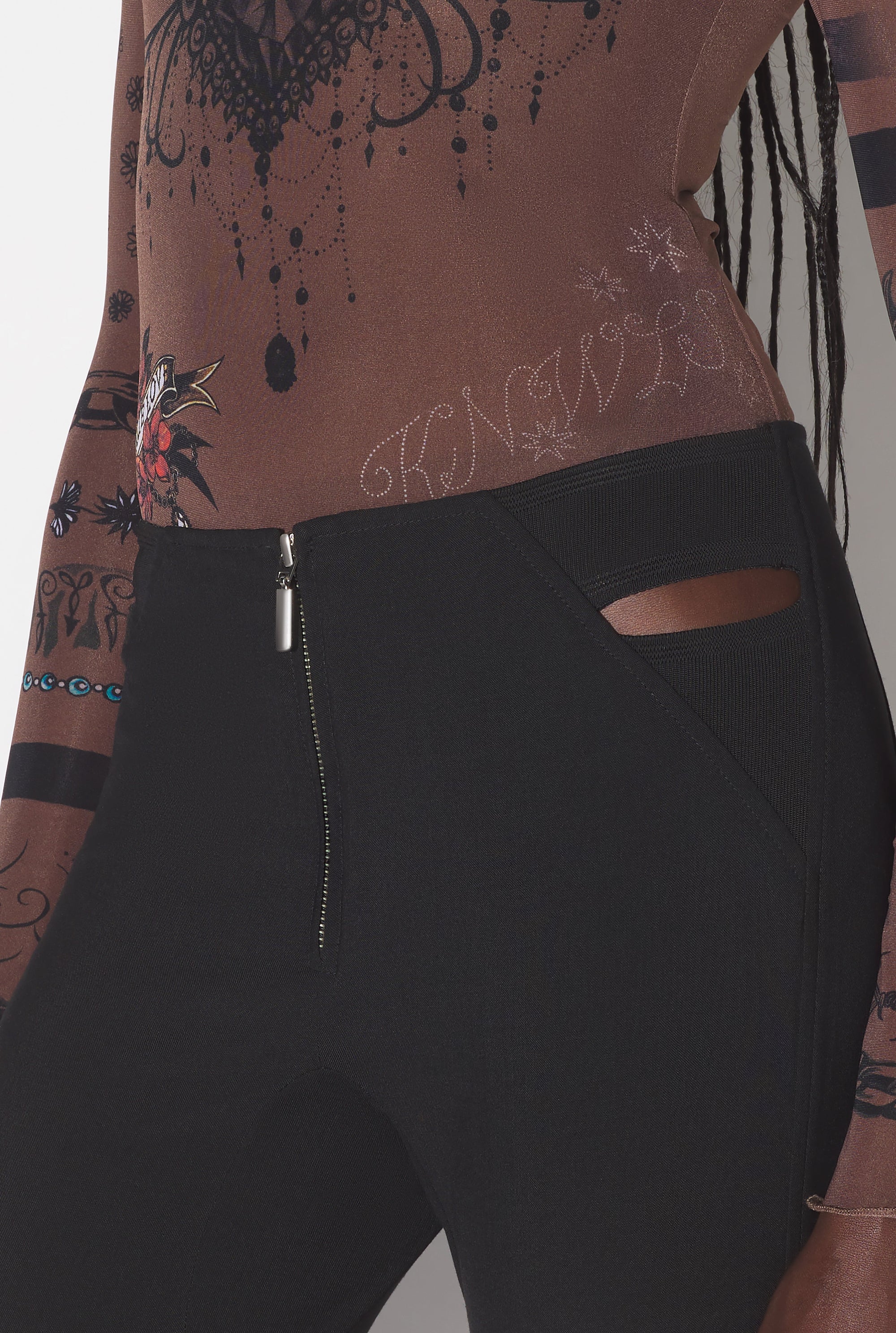 Pantalon JPG x Knwls en laine - Black