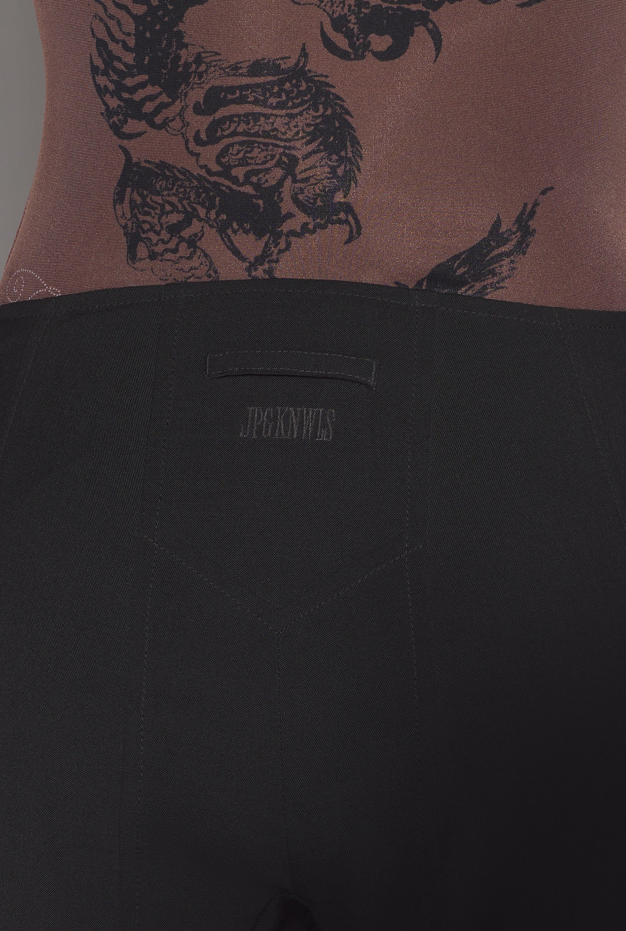 Pantalon JPG x Knwls en laine - Black