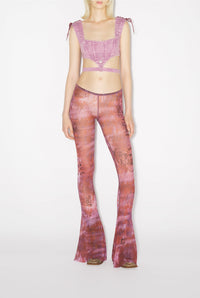 JPG x Knwls denim bra - Lilac