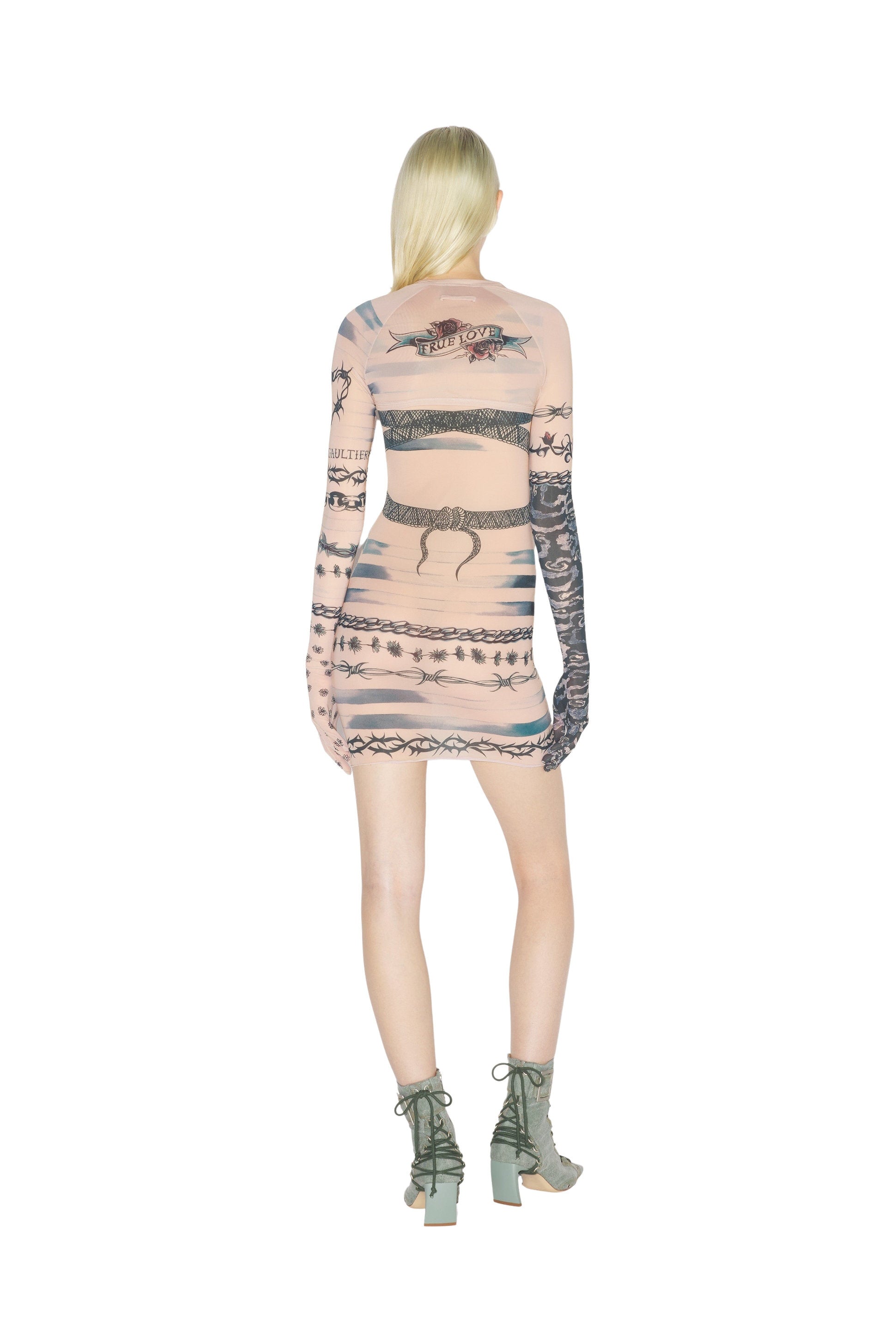 Boléro JPG x Knwls imprimé - Nude & Grey & Black