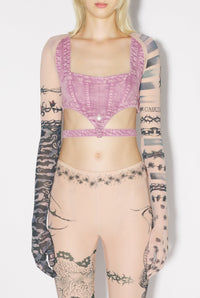 Boléro JPG x Knwls imprimé - Nude & Grey & Black
