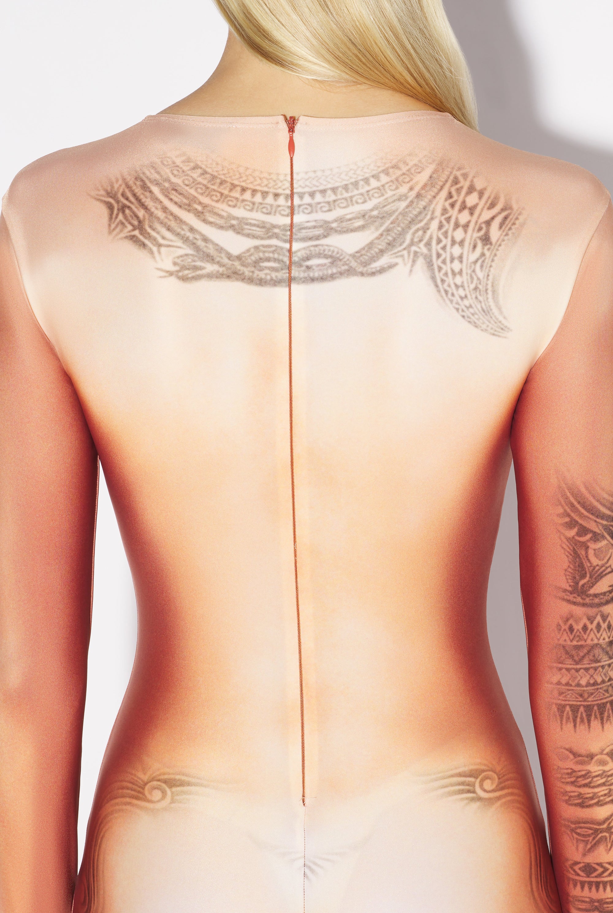 Combinaison Tattoo imprimée - Light Nude