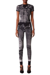 Legging Tattoo imprimé - Black & Grey