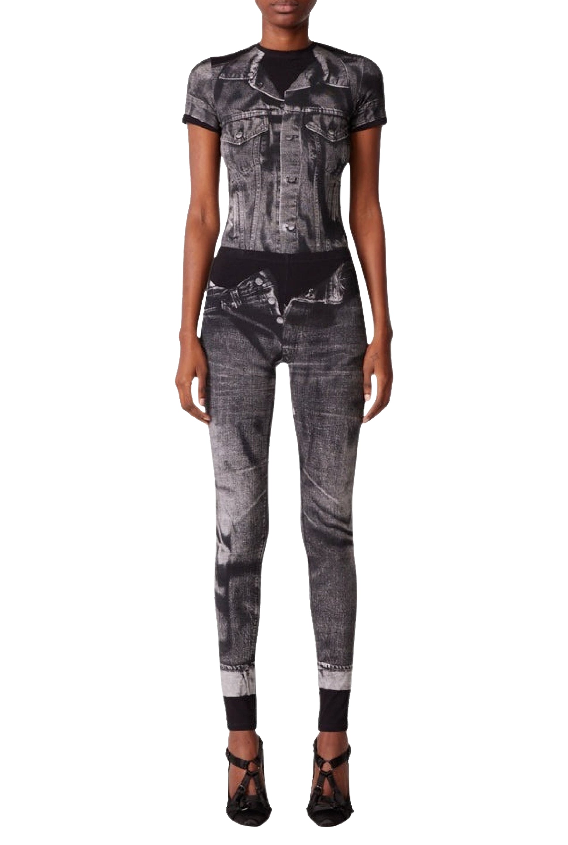 Legging Tattoo imprimé - Black & Grey