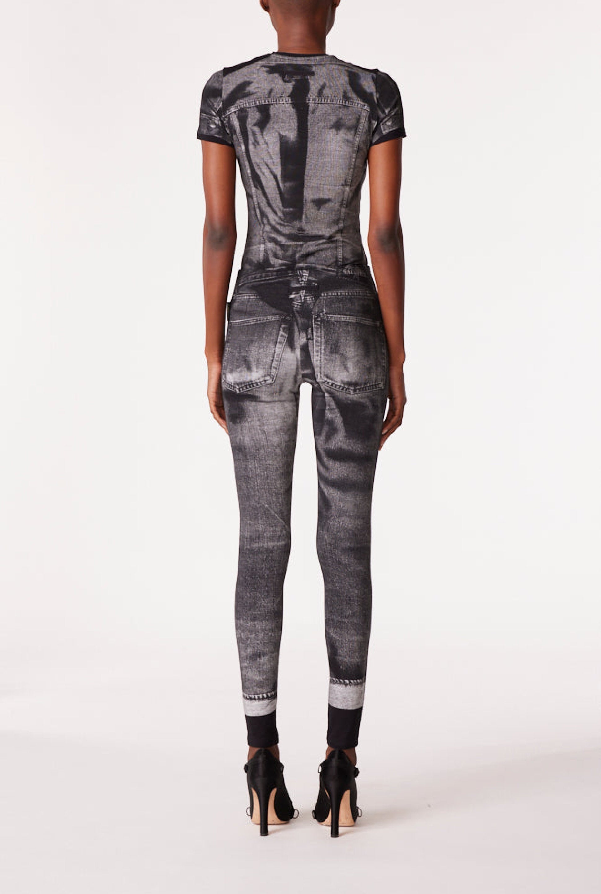 Legging Tattoo imprimé - Black & Grey