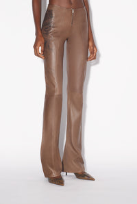 Pantalon Tattoo imprimé en cuir - Ebene & Black
