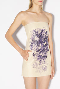 Robe Tattoo en cuir - Nude & Navy