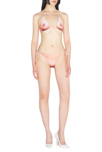 Haut de Bikini Tattoo imprimé - Light Nude