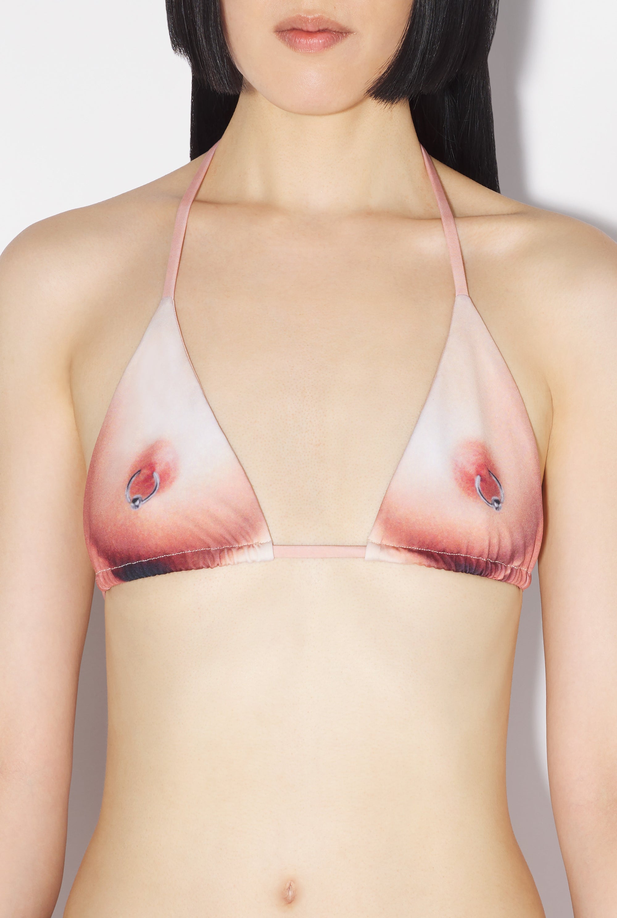 Haut de Bikini Tattoo imprimé - Light Nude