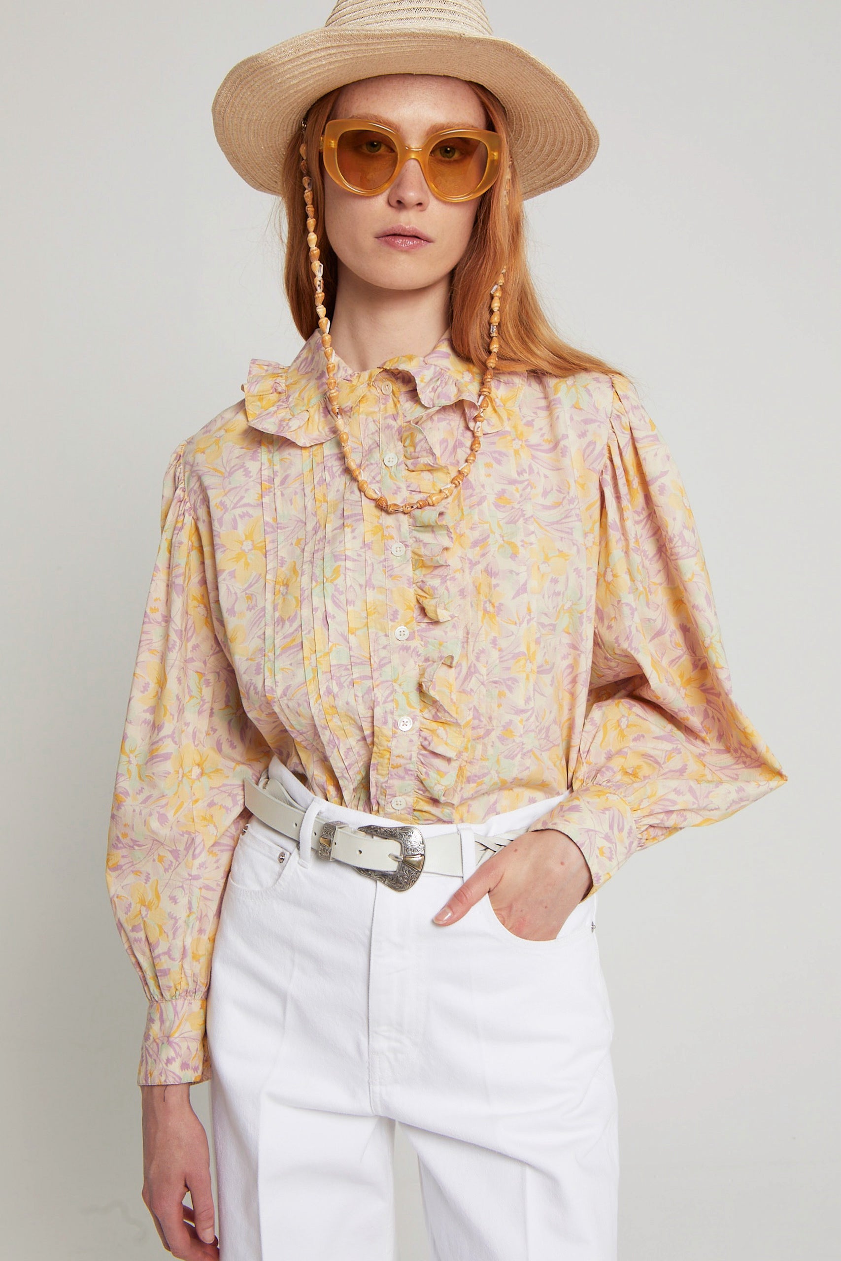 ZNOSTOCK_BLUE SHIRT CHAMELO - Blue