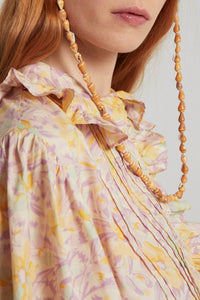 Blouse Chamelo à col volanté - Pink