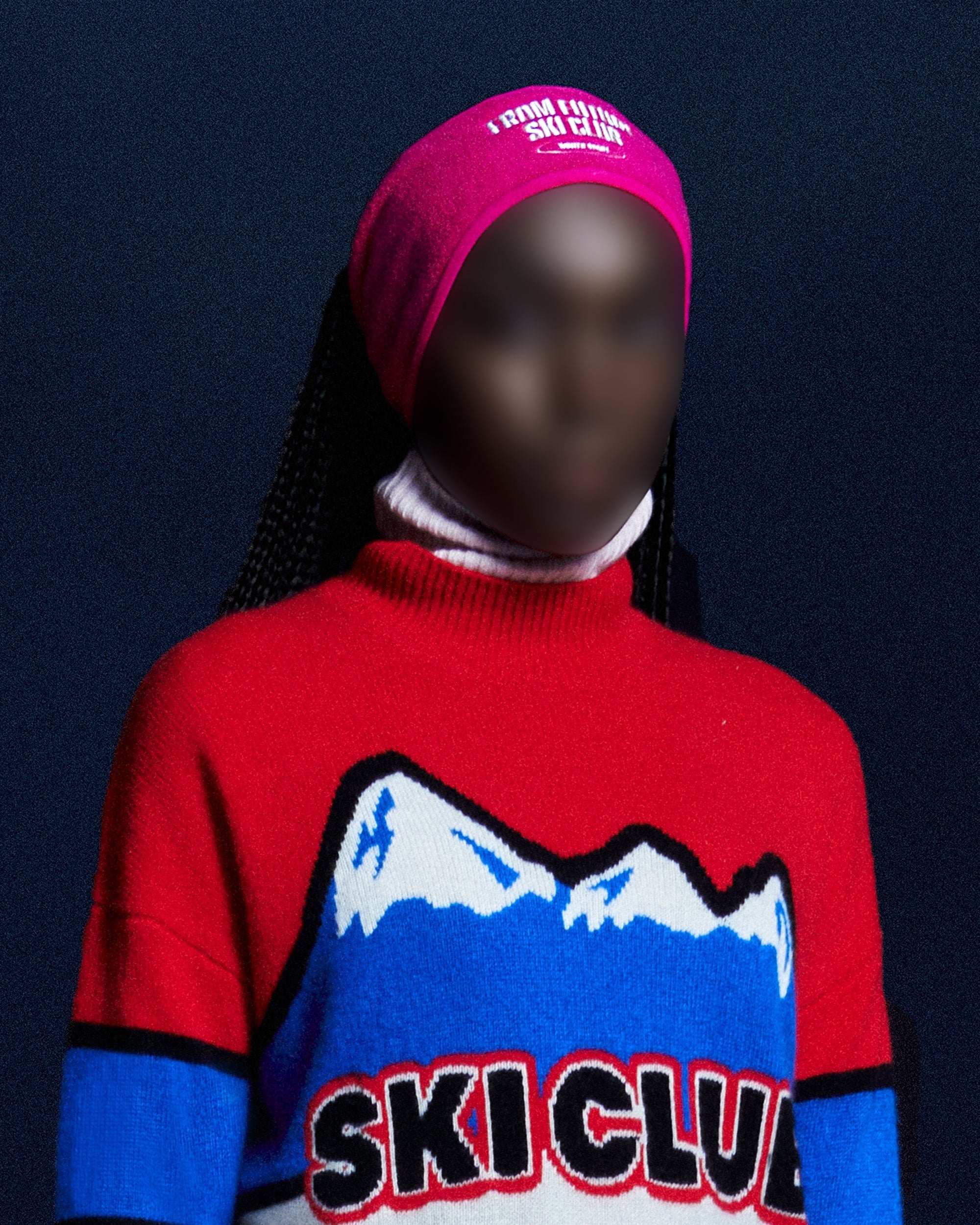 Bandeau cache-oreilles Ski Club - Winter Fuschia