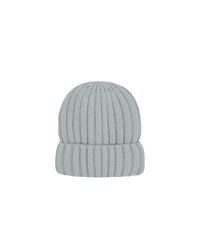 Ribbed cashmere hat - Dark Mottled Grey