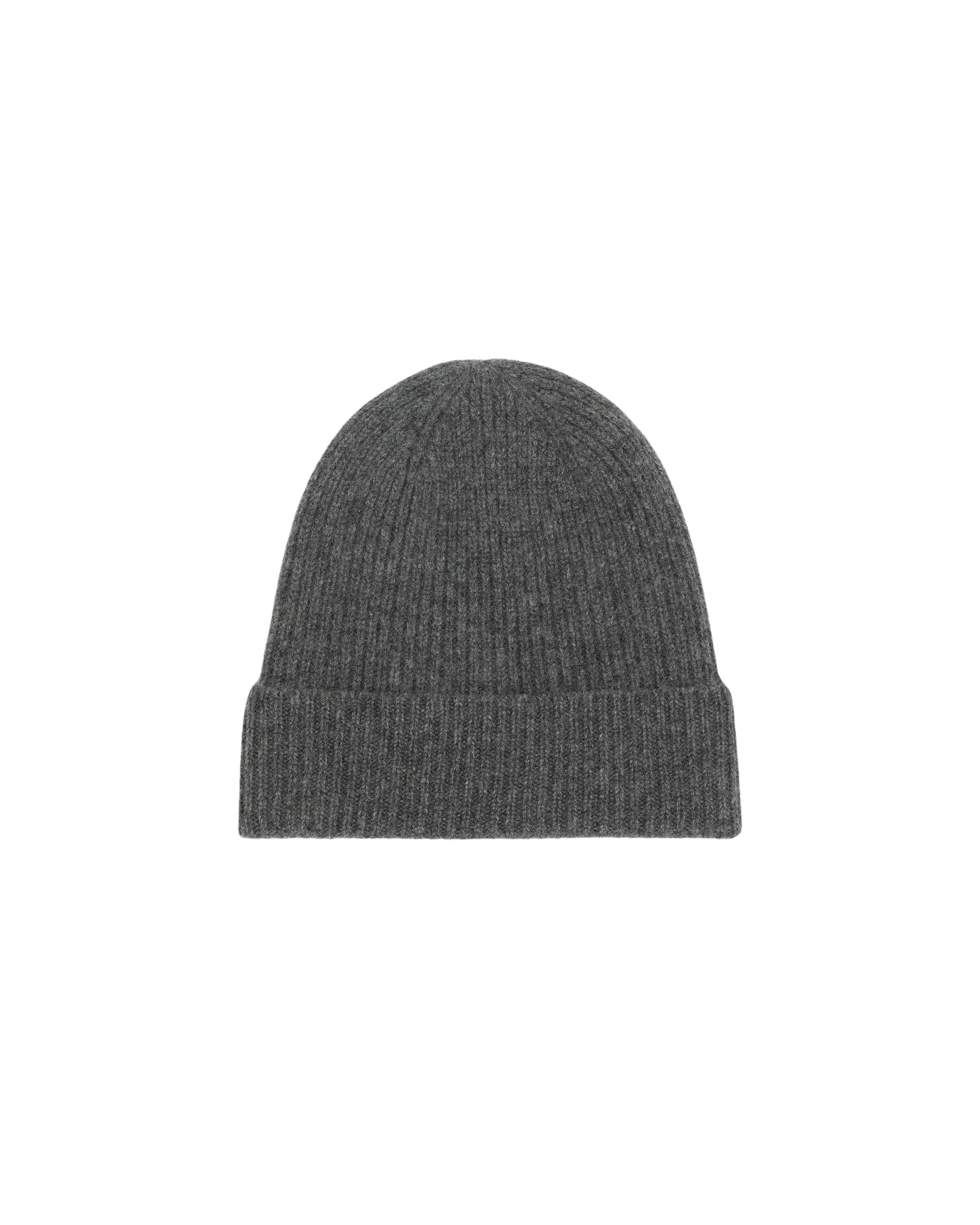ANTHRACITE / DJV / QTY : 1 / Bonnet à Revers à Petites Côtes - Anthracite