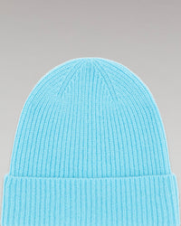 ACID BLUE / DJV / QTY : 42 / Bonnet à Revers à Petites Côtes - Acid Blue