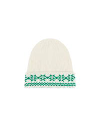 WINTER GREEN / DJV / QTY : 80 / Bonnet à Revers Norvégien Bicolore - Winter Green