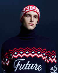 NAVY / DJV / QTY : 15 / Bonnet à Revers Ski Club - Navy