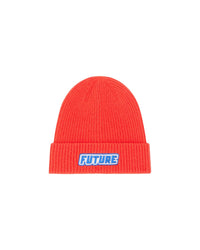 ROUGE VIF / DJV / QTY : 43 / Bonnet à Revers Broderie Future - Rouge Vif