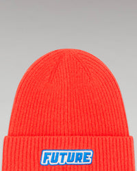 ROUGE VIF / DJV / QTY : 43 / Bonnet à Revers Broderie Future - Rouge Vif