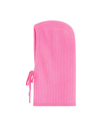 Cagoule à côtes en cachemire - Sparkle Pink