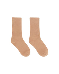 CAMEL / DJV / QTY : 0 / Chaussettes Mi-hautes à Côtes - Camel
