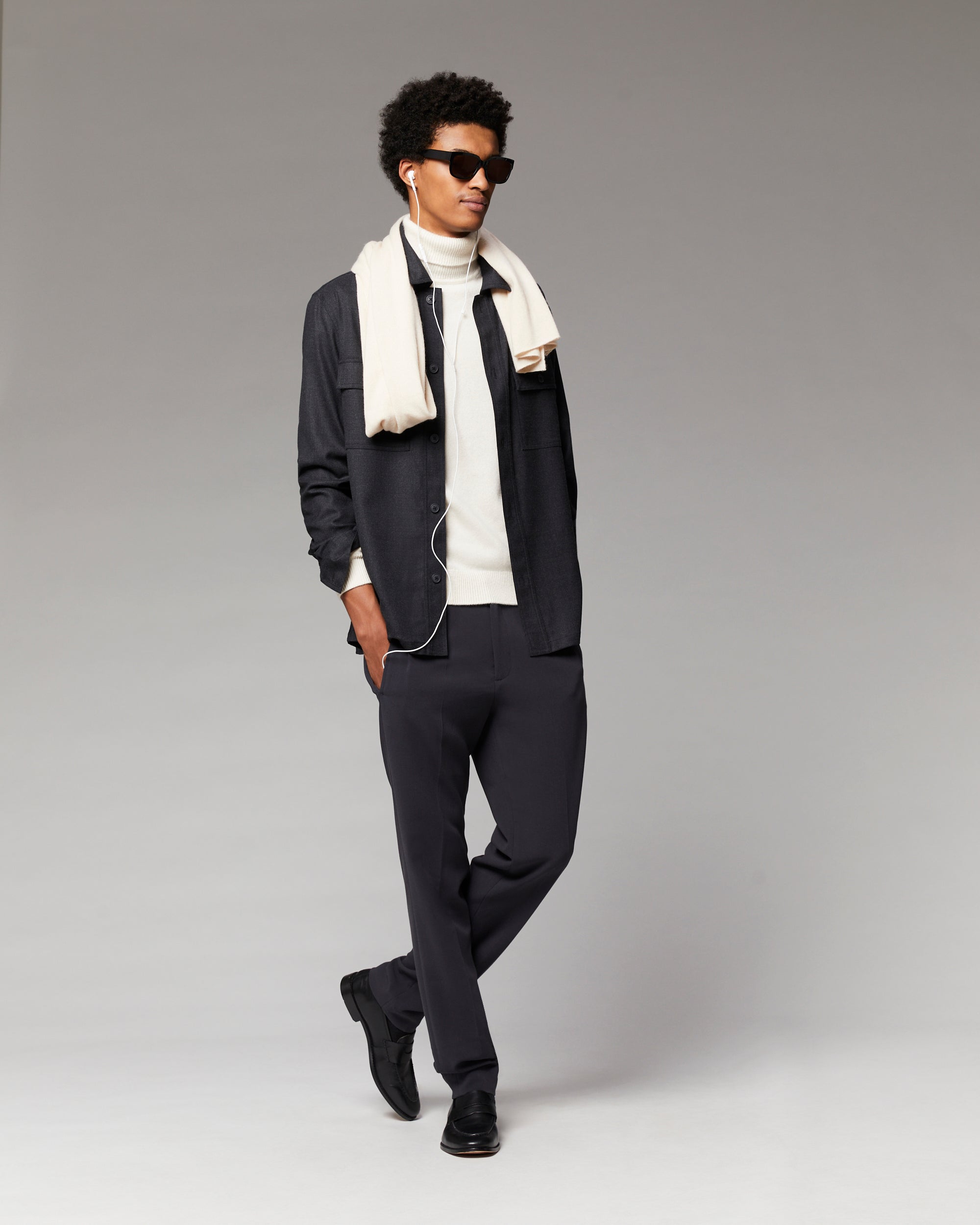 ANTHRACITE / NEW / QTY : 2 / Chemise Regular Poches - Anthracite
