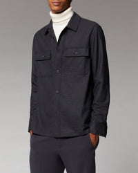 Chemise à poches en laine - Anthracite