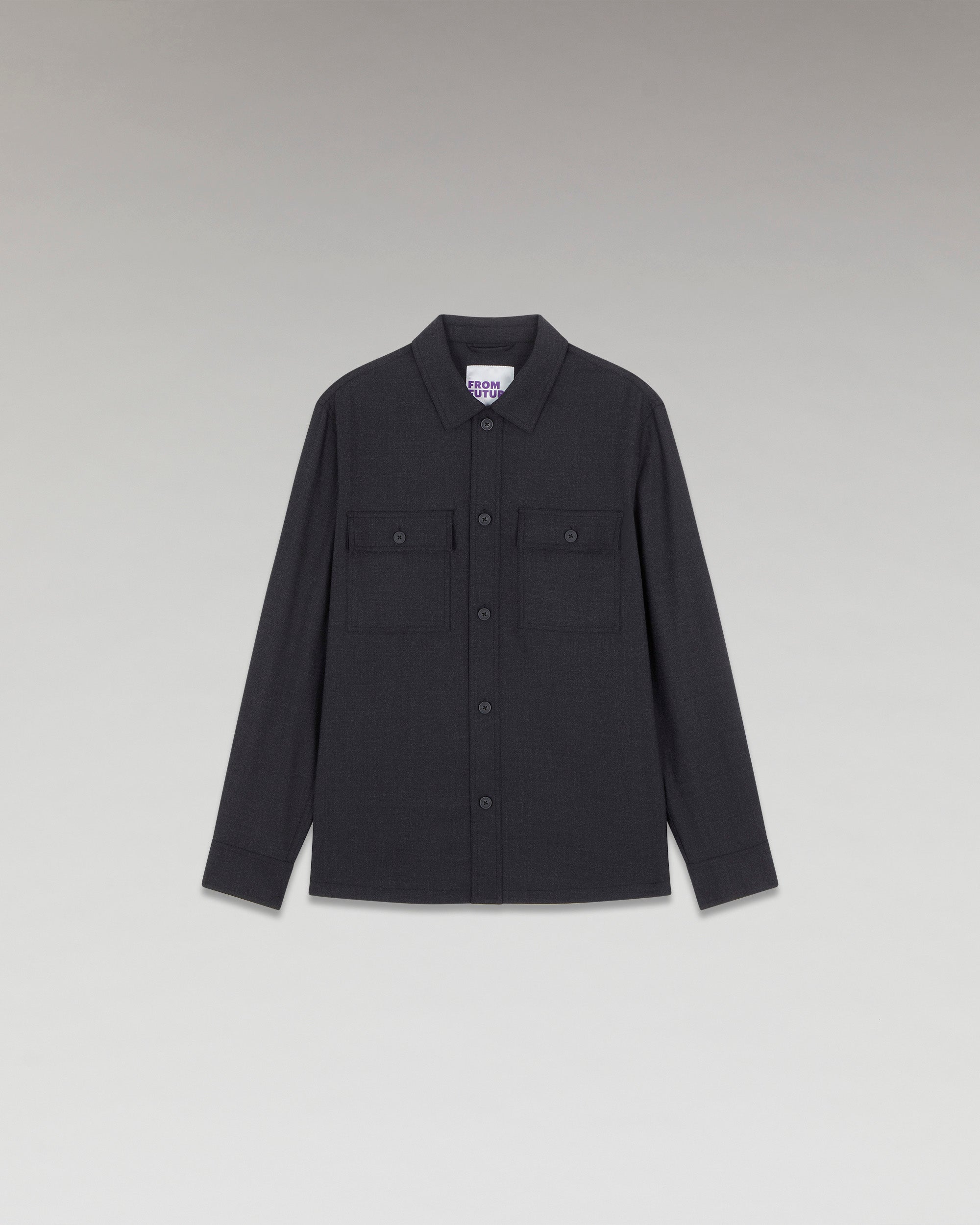 ANTHRACITE / NEW / QTY : 2 / Chemise Regular Poches - Anthracite