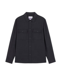 Chemise à poches en laine - Anthracite