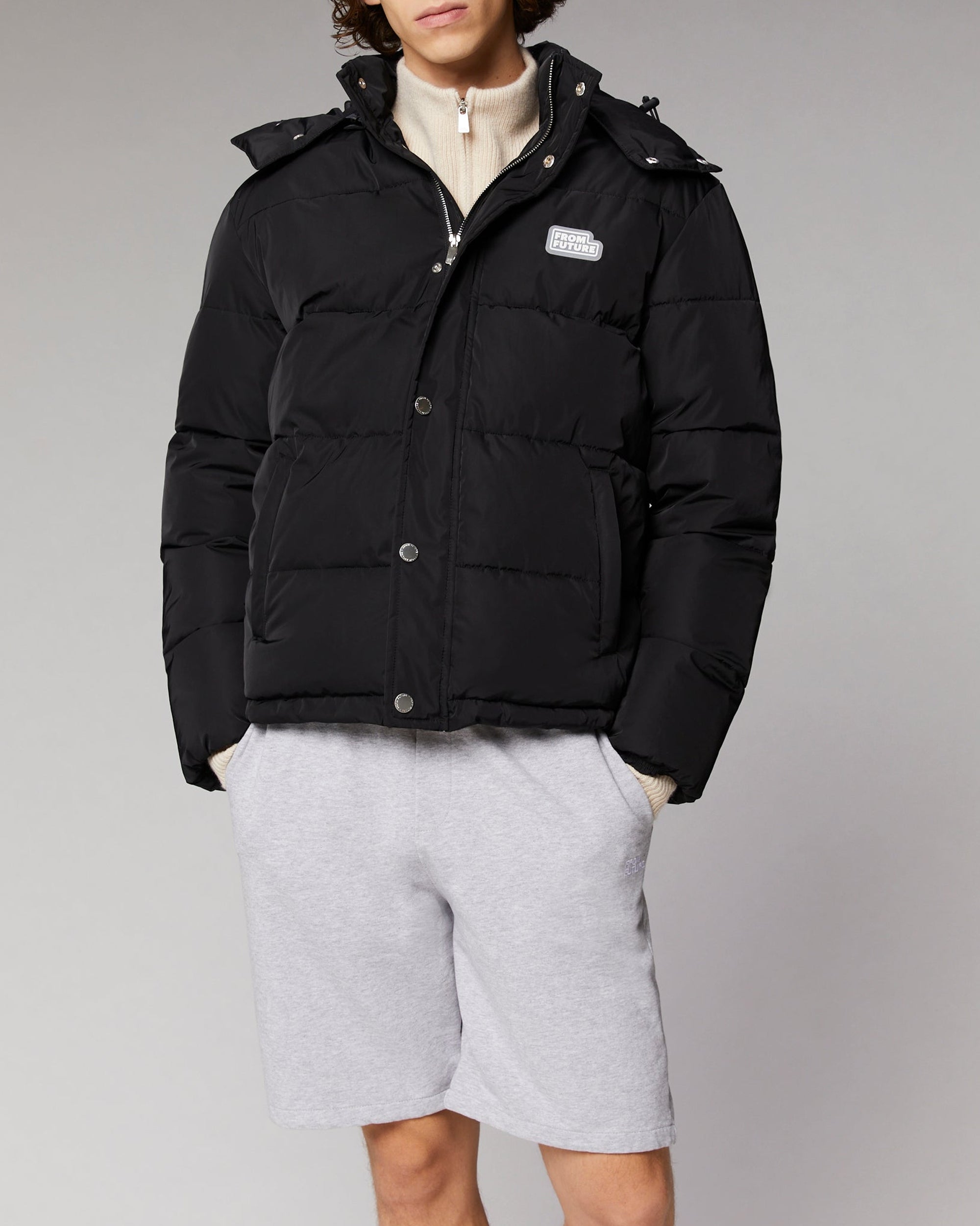 Doudoune oversize matelassée Future - Noir