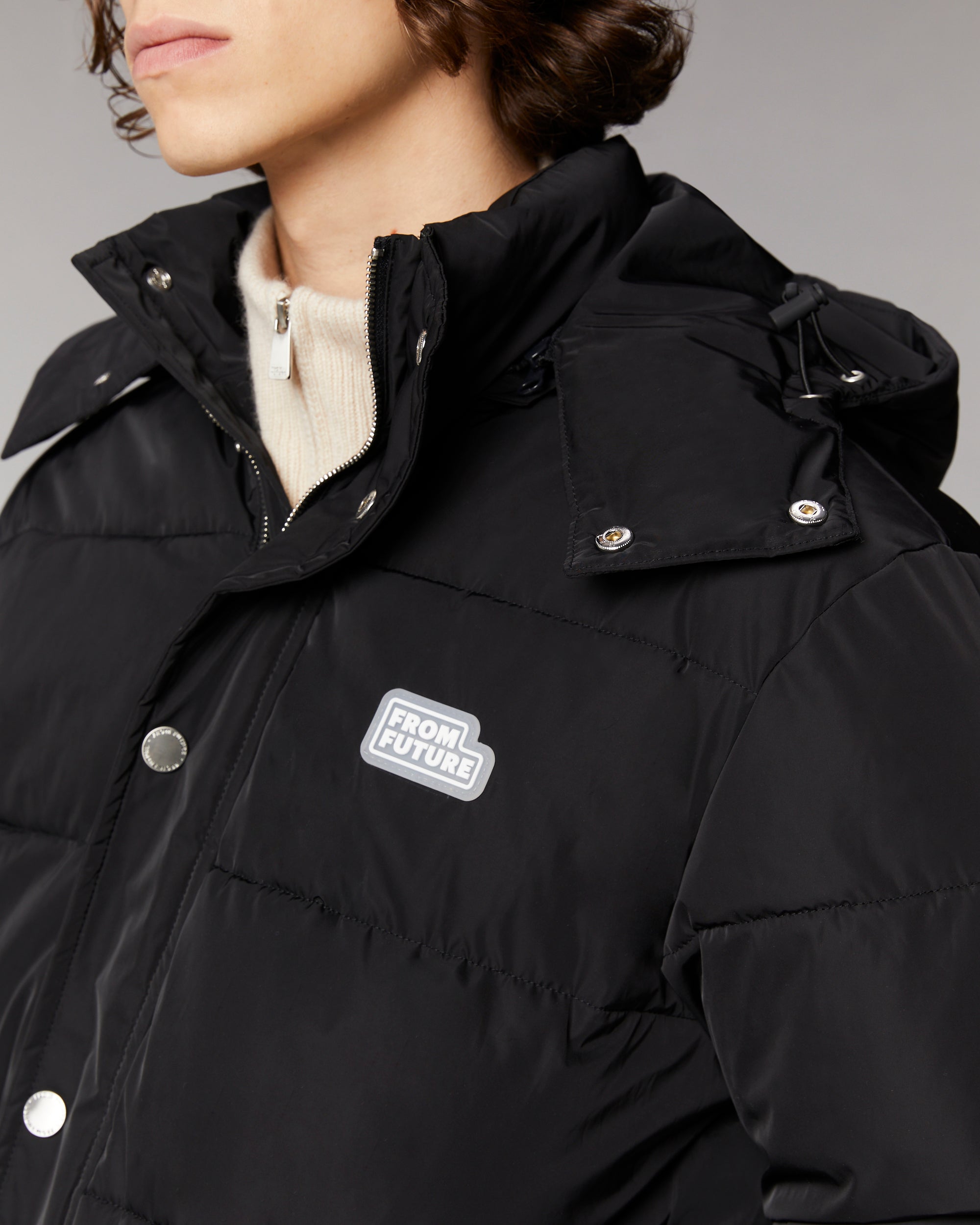 Doudoune oversize matelassée Future - Noir