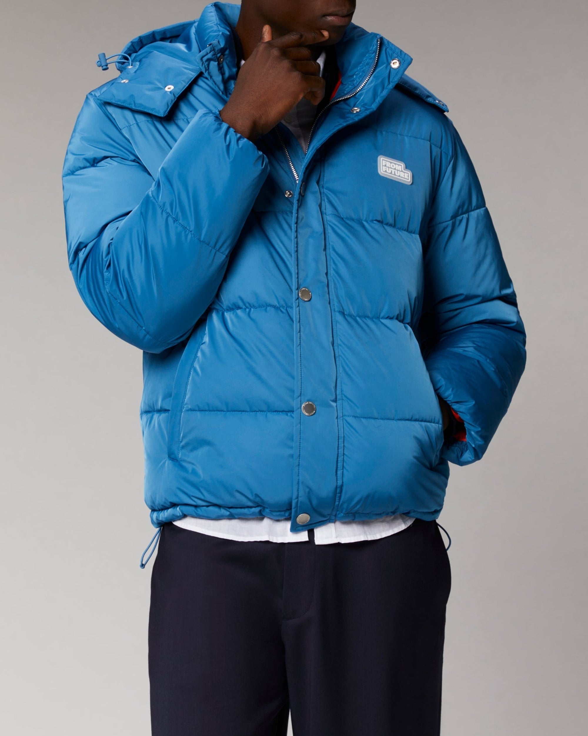 Doudoune oversize matelassée Future - Washed Blue