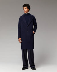 NAVY / NEW / QTY : 1 / Outerwear Manteau Long Double Face - Navy