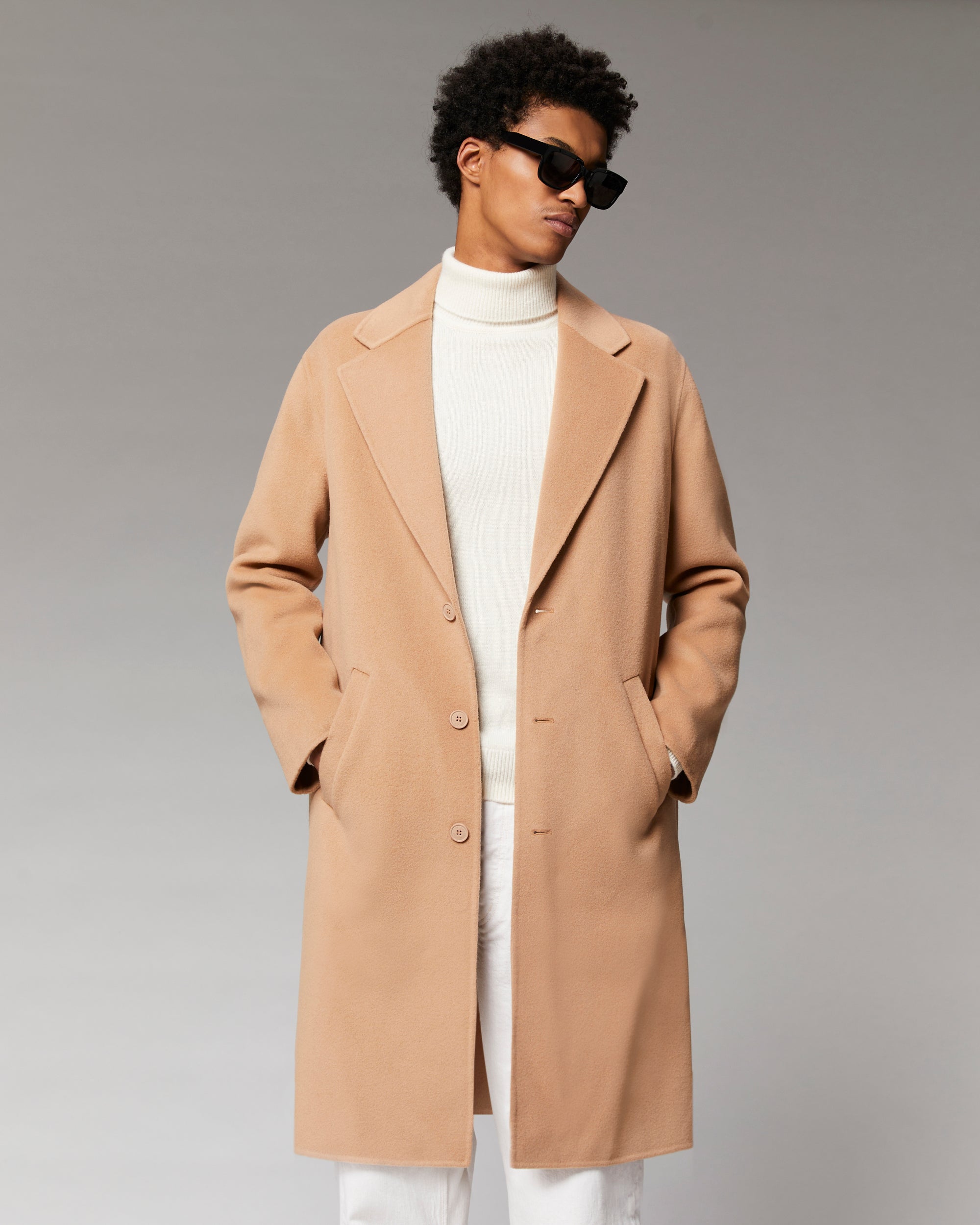 CAMEL / NEW / QTY : 19 / Outerwear Manteau Long Double Face - Camel