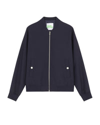 Veste Teddy en laine - Navy