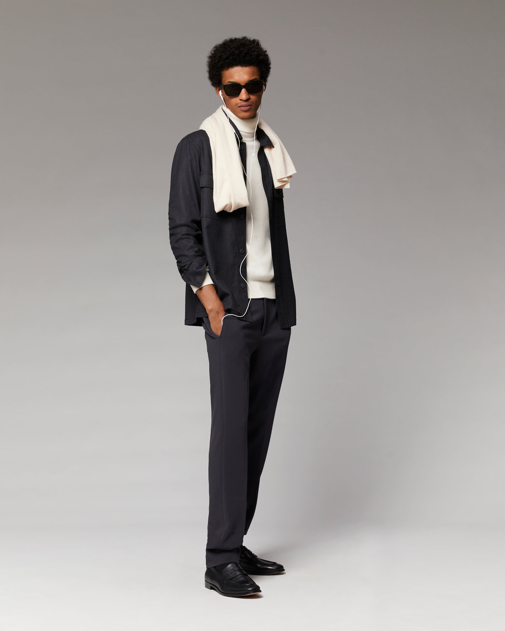 ANTHRACITE / NEW / QTY : 100 / Pantalon Droit Casual - Anthracite
