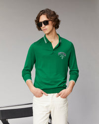 FOREST GREEN / DJV / QTY : 3 / Pull Col Polo College - Forest Green