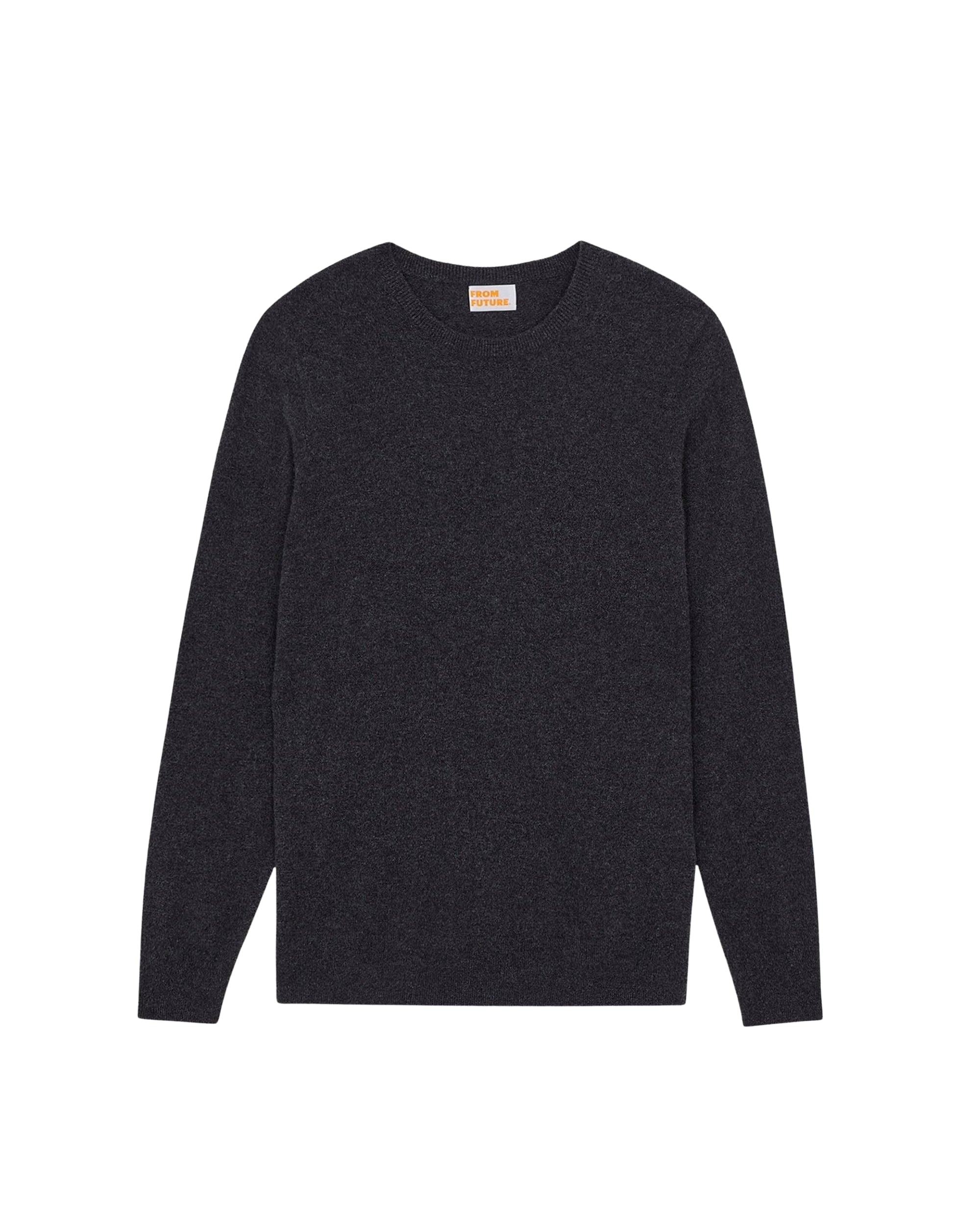Pull à col rond en cachemire - Anthracite