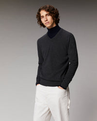 ANTHRACITE / DJV / QTY : 0 / Pull Col V Basique - Anthracite
