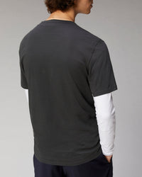 T-shirt à col rond basique - Anthracite