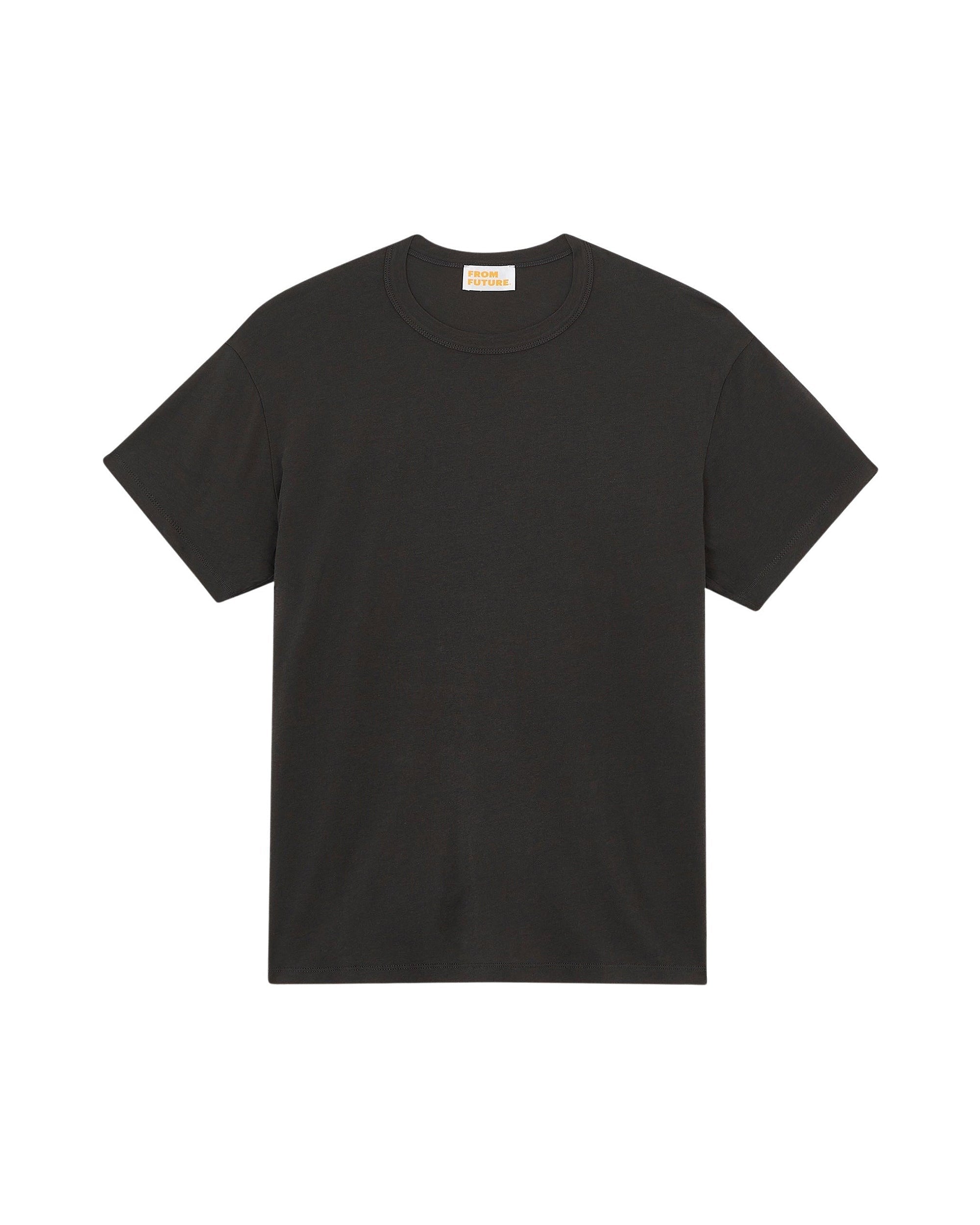 T-shirt à col rond basique - Anthracite
