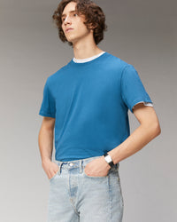 PRUSSIAN BLUE / NEW / QTY : 1 / T-Shirt Col Rond Oversize - Prussian Blue