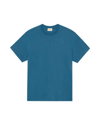 Oversized round-neck T-shirt - Prussian Blue